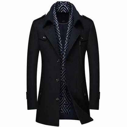 Klassieke Heren Trenchcoat Stijlvol Waterdicht