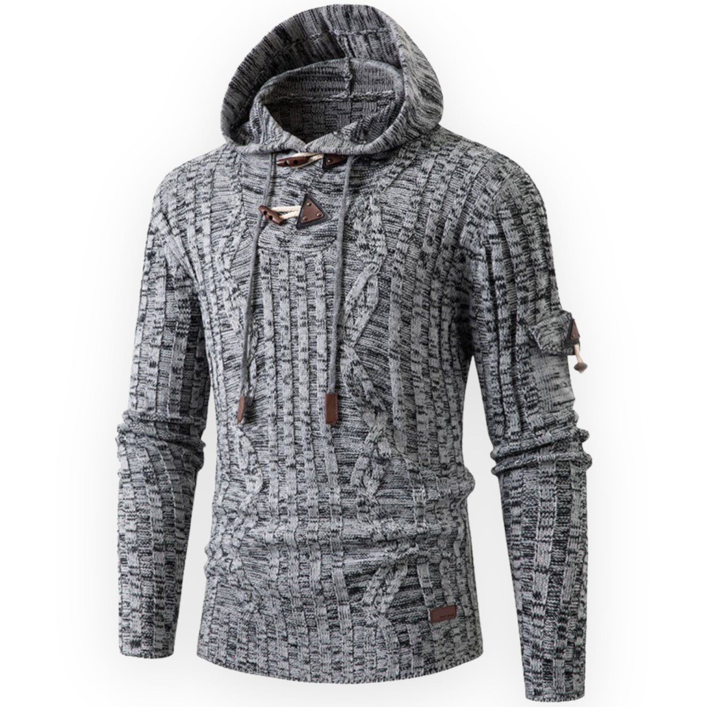 Heren Fleece Hoodie Warm en Stijlvol AlpineTrail