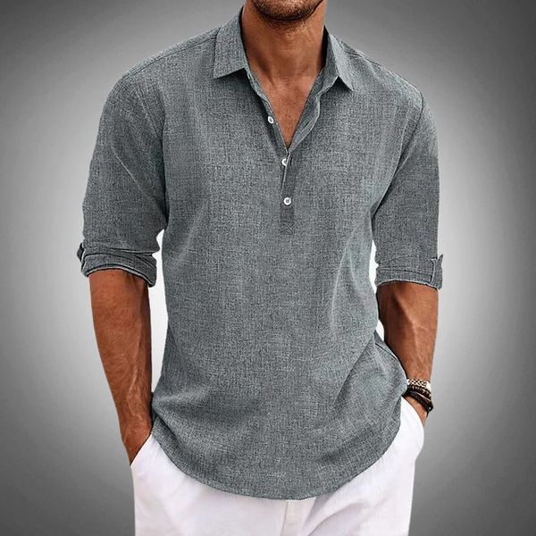 Massimo | Polo Classica in Lino Elegante e Traspirante, Manica Corta