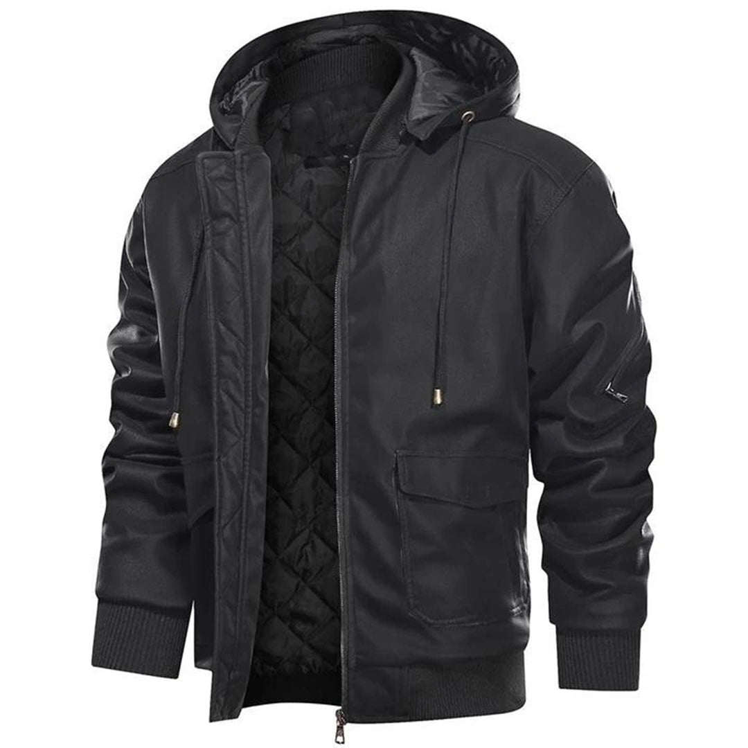 Leren Jas Warm voor Heren Winter