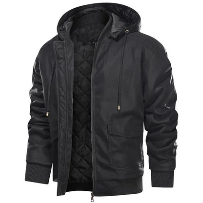Leren Jas Warm voor Heren Winter