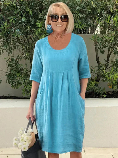 Abito Estivo - Comodo con Tasche per Donna-1