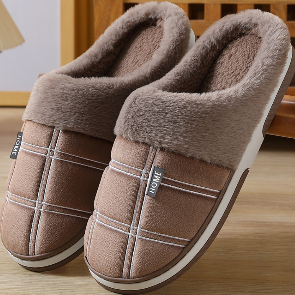 Warme Herensandalen voor Binnen met Zacht Voetbed