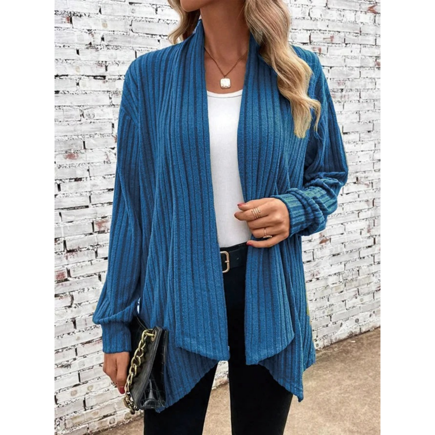 Vrouwelijke Vest Geplooide Knit Trui Elegant