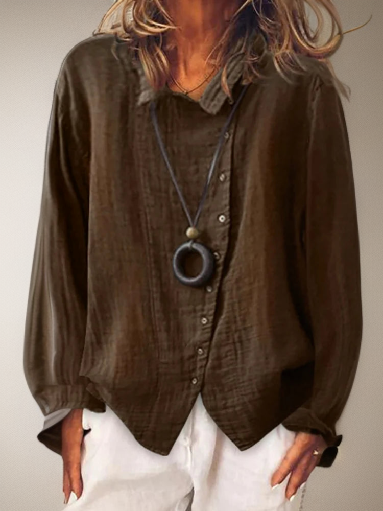 Verfrissend Zicht Luxe Comfort Knoopshirt