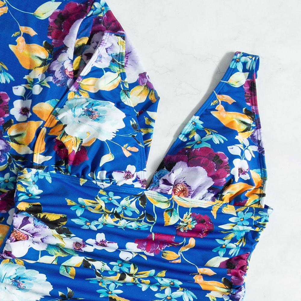 Blauwe Zomerbikini 3-Delig Voor Vrouw