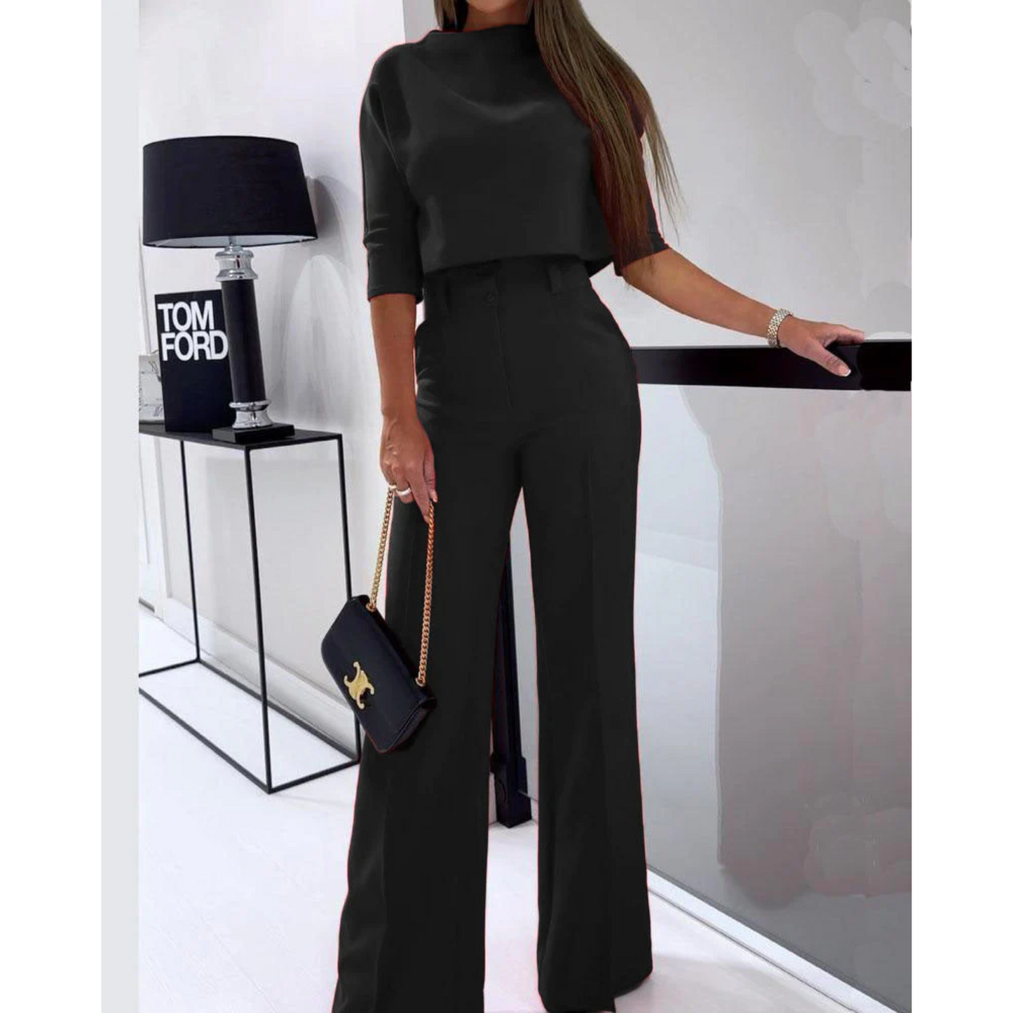 Elegante Tweedelige Set Ruby Stijlvol Dame
