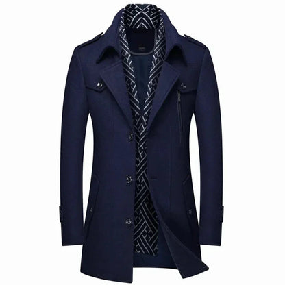 Klassieke Heren Trenchcoat Stijlvol Waterdicht