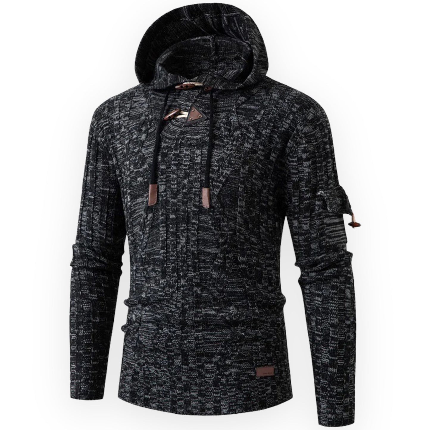 Heren Fleece Hoodie Warm en Stijlvol AlpineTrail