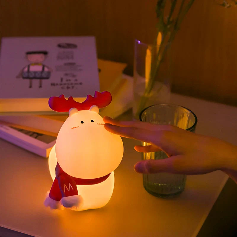 LED Rendier Nachtlamp met Zacht Licht GlowDeer - Mode Vibes
