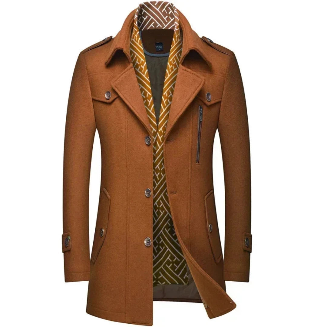 Klassieke Heren Trenchcoat Stijlvol Waterdicht