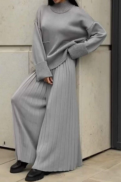 Vrouwelijke Tweedelige Set Warme Lounge Kleding