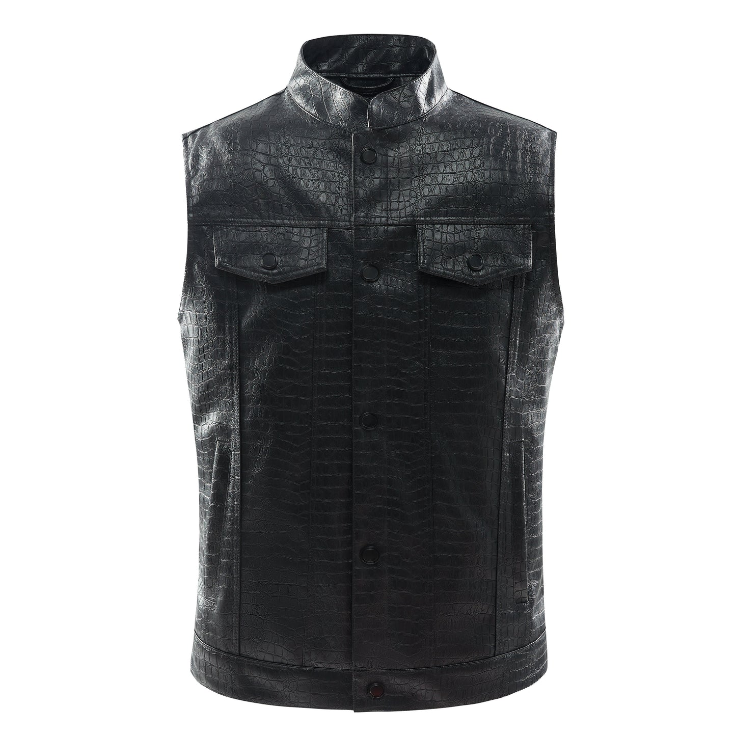 Lederen Vest voor Heren Stijlvol Viper Design