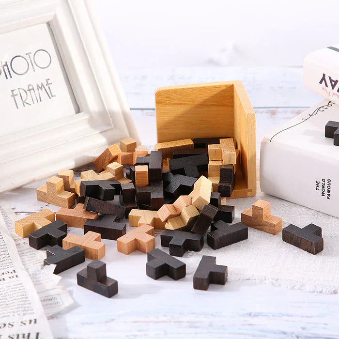 Houten 3D Puzzle Breinbreker voor Volwassenen