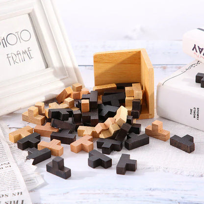Houten 3D Puzzle Breinbreker voor Volwassenen