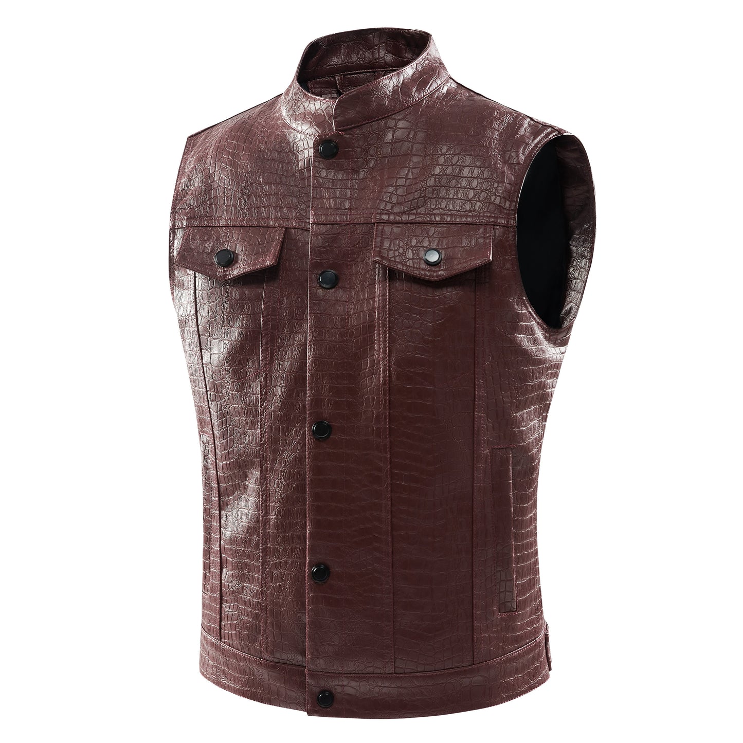 Lederen Vest voor Heren Stijlvol Viper Design