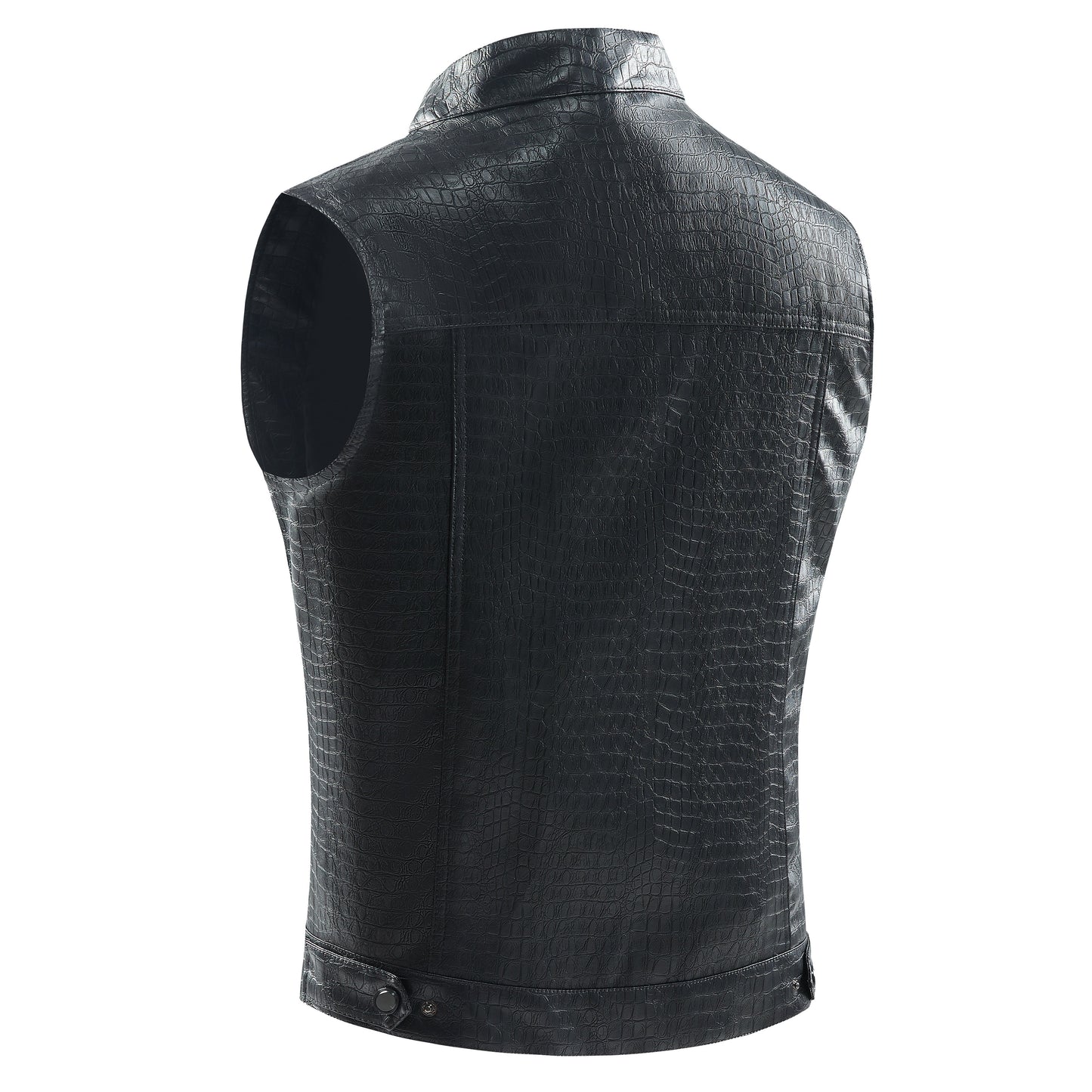 Lederen Vest voor Heren Stijlvol Viper Design