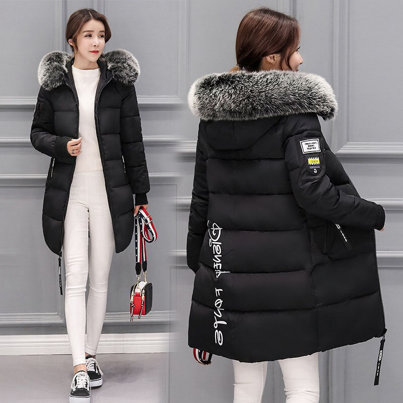 Dames Winterjas met Capuchon en Rits - Warm en Comfortabel