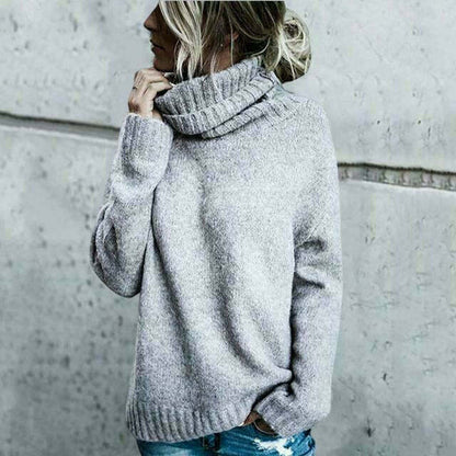 Dames Oversized Coltrui – Comfortabele Gebreide Trui – Perfect voor Casual Dagen