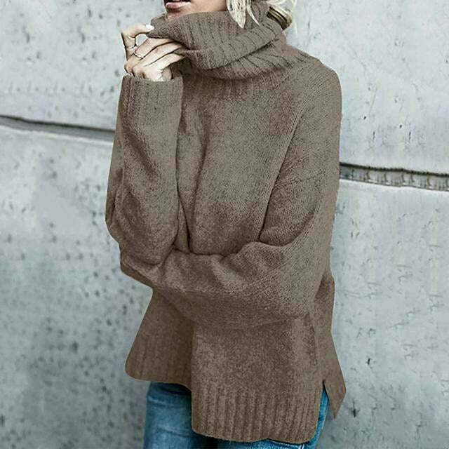 Dames Oversized Coltrui – Comfortabele Gebreide Trui – Perfect voor Casual Dagen