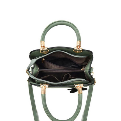 Kleine Crossbody Tas met Bloemen Borduursel