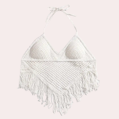 Haakwerk Zomertop Losse Rug Vrouwelijk Model
