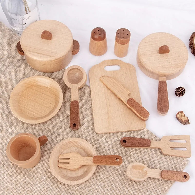 Houten Keukenspeelgoed Set voor Kinderen