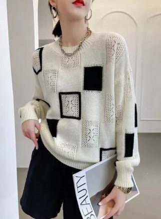 Dames Trui Plus Size Zwart Comfortabel - Mode Vibes