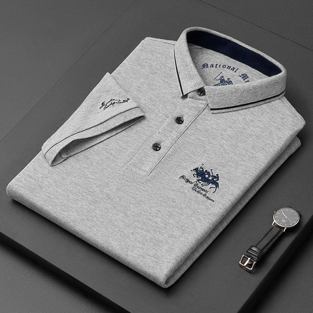 Mannen Polo Klassiek Strijkatoen Shirt - Mode Vibes
