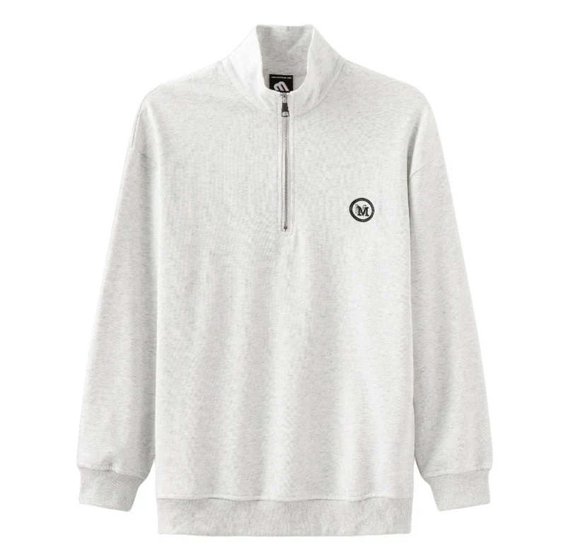 Jan | Katoenen vest met rits in de kleur Grijs voor heren in Smart-casual stijl geschikt voor alle seizoenen.