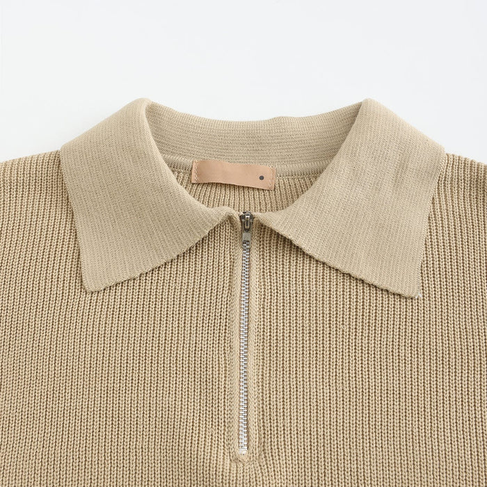 Jasper | Halve rits trui in de kleur Donkergrijs voor heren in stijl ideaal voor de winter