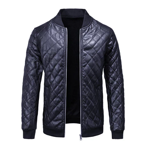 Jasper | Leren herenjas in de kleur Blauw voor heren in stijl ideaal voor de herfst.