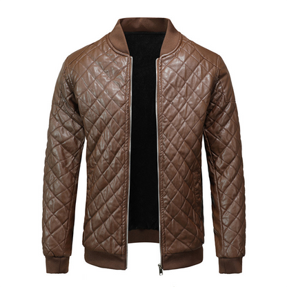 Jasper | Leren herenjas in de kleur Bruin voor heren in stijl ideaal voor de herfst.