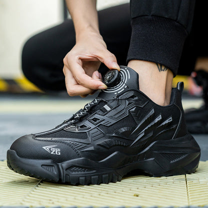 Veiligheidsschoenen Heren Met Staalgesp Roterend Sluitingssysteem - Mode Vibes