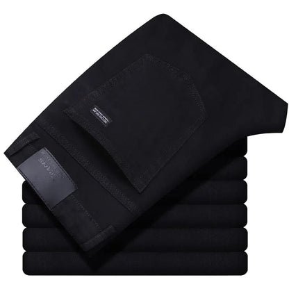 Jeroen | Klassieke rechte spijkerbroek in de kleur Zwart voor heren in Heritage stijl ideaal voor de winter