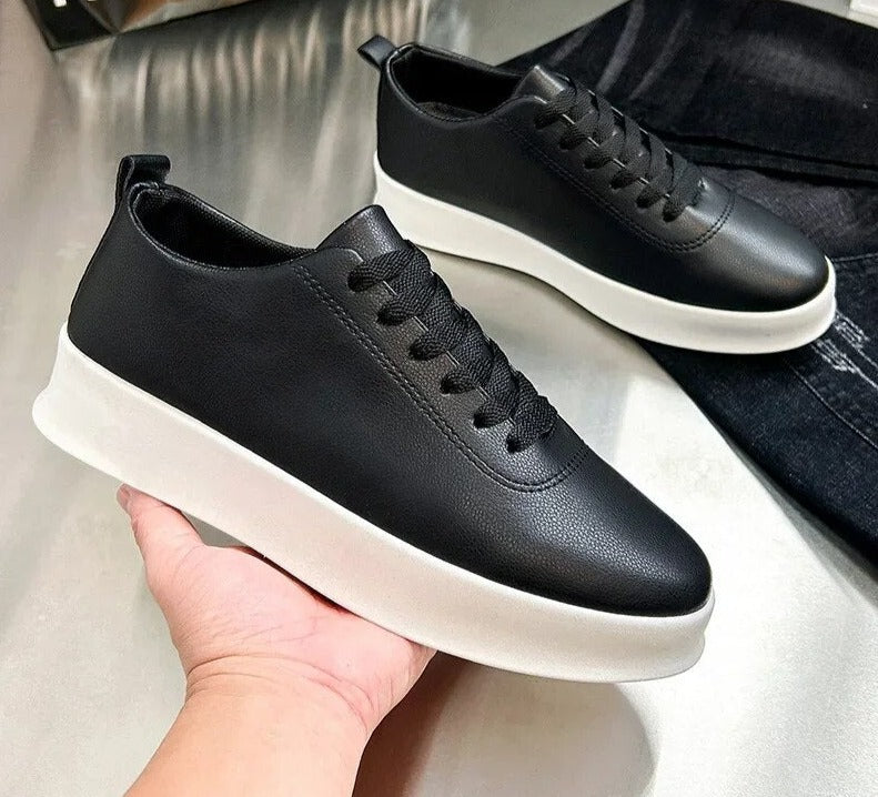 Leren Sneakers Heren Lente Collectie - Mode Vibes