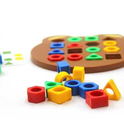 Kleurenpuzzel voor Kinderen Vormen Leren Spel