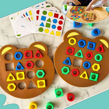 Kleurenpuzzel voor Kinderen Vormen Leren Spel
