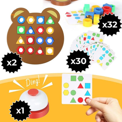 Kleurenpuzzel voor Kinderen Vormen Leren Spel - Mode Vibes