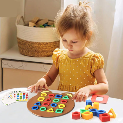 Kleurenpuzzel voor Kinderen Vormen Leren Spel