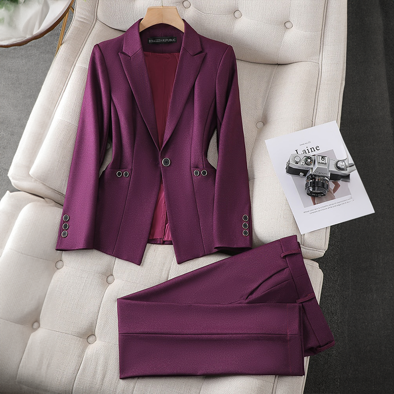 Elegante Blazerset voor Vrouw Met Kwaliteit