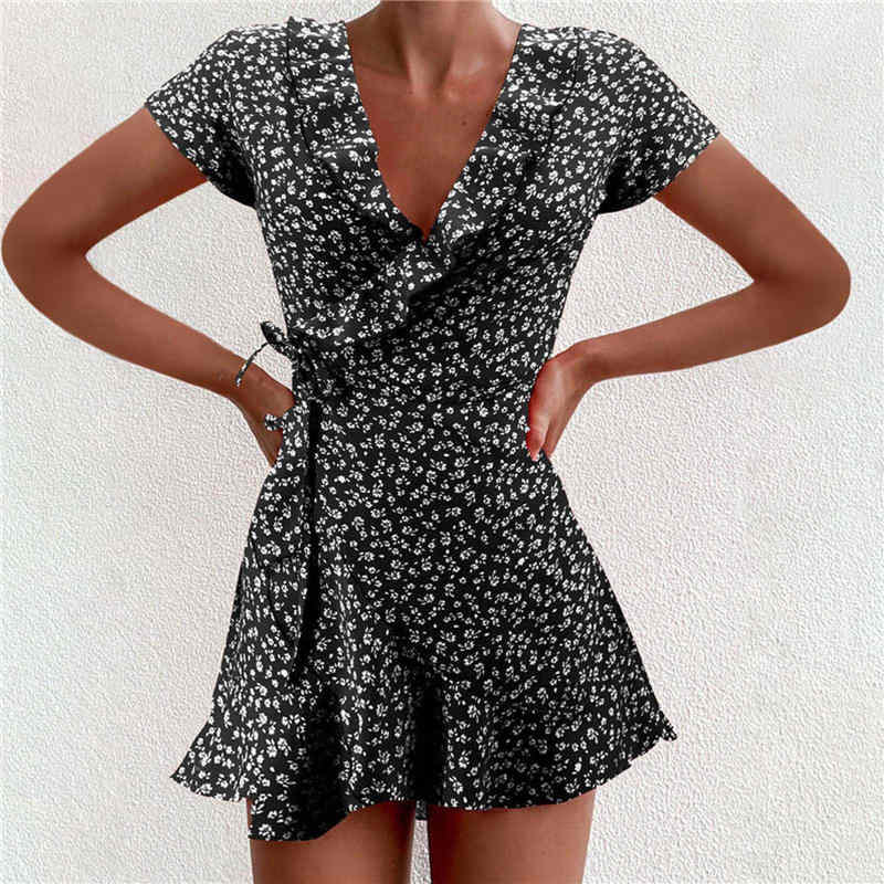 Vrolijk Wikkeljurkje Zomerse Jurk voor Vrouw - Mode Vibes