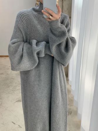 Vrouwelijke Sweaterjurk Zacht en Warm
