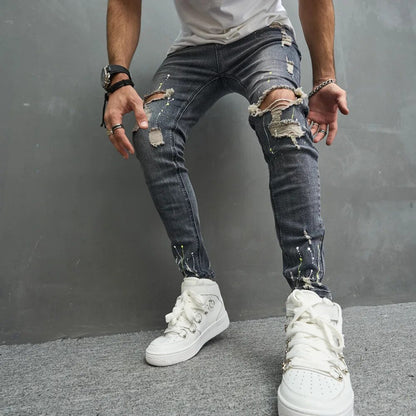 Jort | Rekbare slim fit herenbroek in de kleur Zwart voor heren in Formal stijl ideaal voor de herfst.