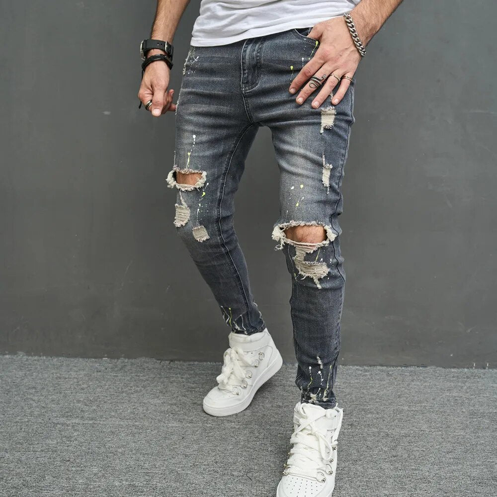 Elastische Herenbroek Slim Fit Rekbare Jort - Mode Vibes