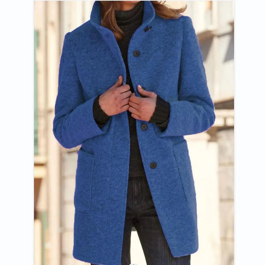 Wollen Jasje Met Knopen Modieus Design