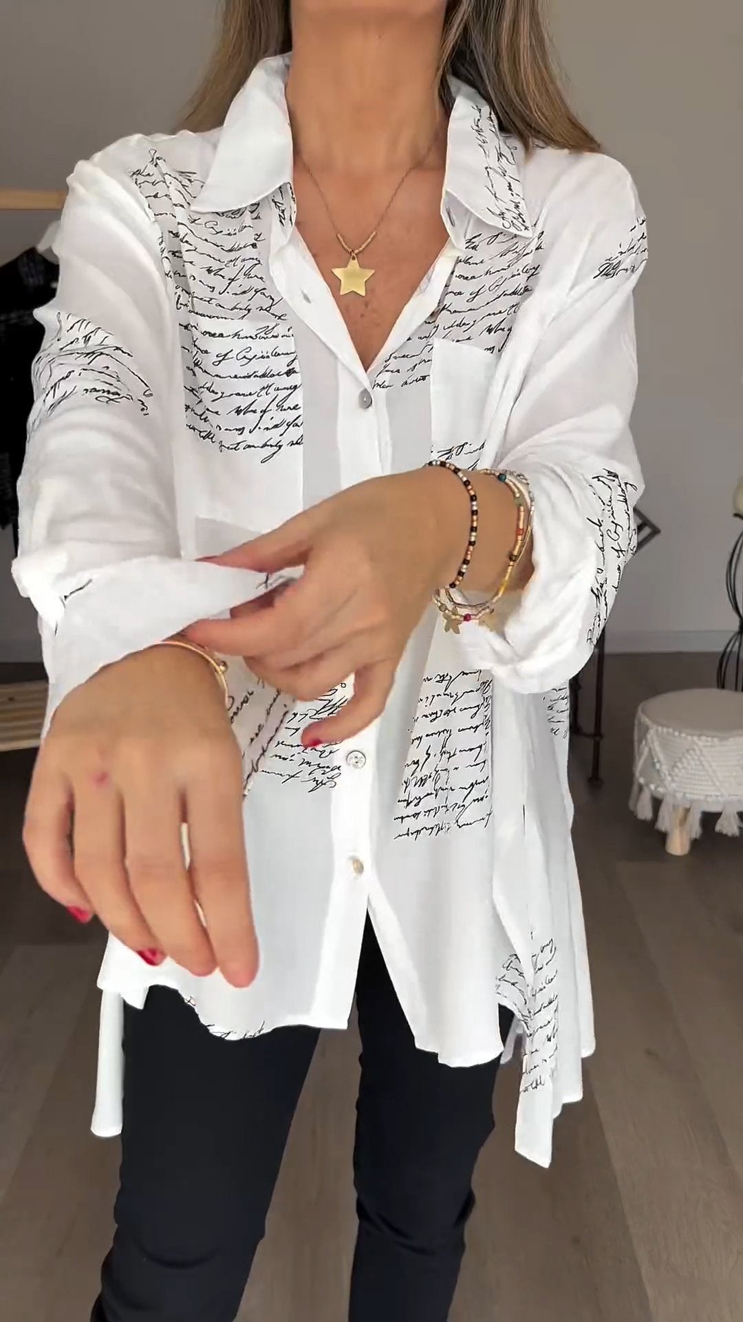 Bella Moda Bedrukte Blouse voor Stijlvolle Vrouwen