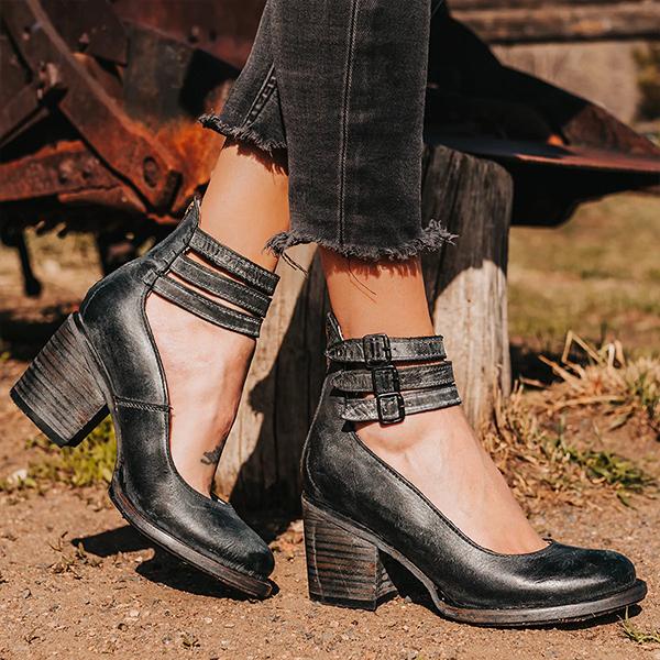 Hoge Hak Schoenen Vintage Stijl