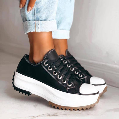 Vrouwensneakers Plateau Zachte Comfortabele Loopschoenen