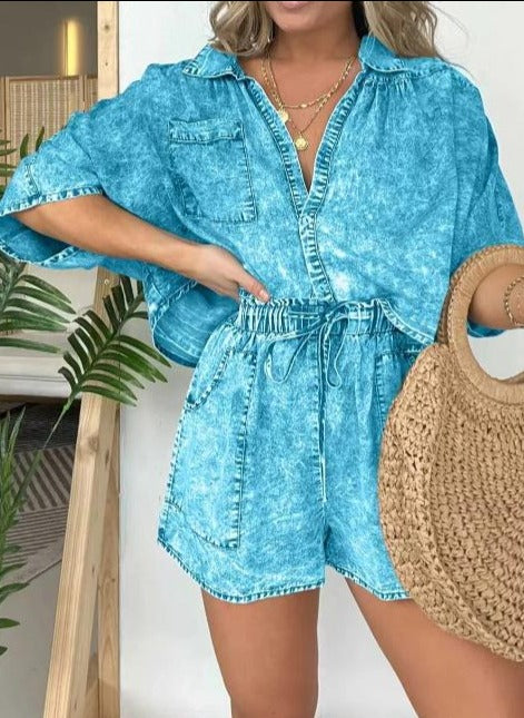 Vrouwelijke Zomerset Korte Mouwen Lente Zomer
